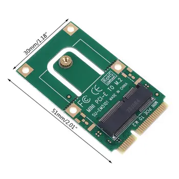 Mini PCI-E, за да m2 Адаптер Конвертор Такса Разширяване m2 Ключ NGFF E Интерфейс за m2 Безжичен Bluetooth-съвместими WiFi Модул