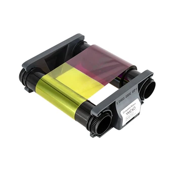 Новата лента За принтер, Черно/YMCKO, Съвместима С Evolis Badgy 100 Badgy 200 Card Printer PN: CBGR0500K CBGR0100C 500 отпечатъци