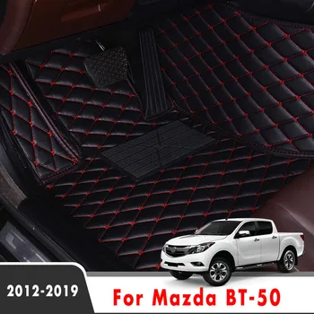 Килими за Mazda BT-50 2019 2018 2017 2016 2015 2014 2013 2012 Автомобилни Постелки За пода на Аксесоари За Интериора Седалките За Полагане на Кожени Подложки