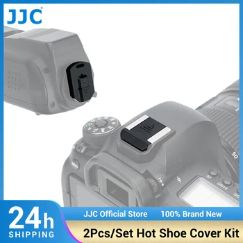 JJC 2 бр./компл. Гореща Обувка за фотоапарат Canon и Защитно фолио за избухването на Монтиране на Светкавица Foot Капачка за Canon EOS M50 80D 90C 850D 750D