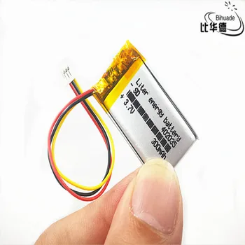 JST PH 1.0 mm 3 pin 3,7 В, 300 ма 402035 Полимерна литиево-йонна/Литиево-йонна батерия за таблети, GPS, mp3, mp4