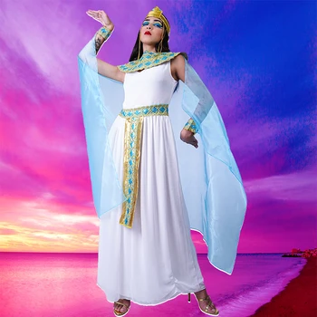 Жена Египетската Кралица Костюми за Възрастни Секси Египет Нийл Клеопатра Ролева Игра Необичайно Облекло за Парти
