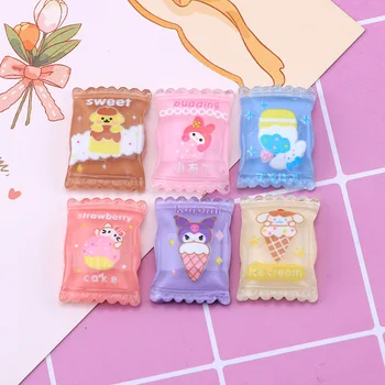 5 Опаковки Kawaii Cinnamoro Hello Kitty Ldiy Аксесоари Креативни Стикери От Смола Сам Родословни Бижута, Аксесоари, Прозрачни Форми Бонбони