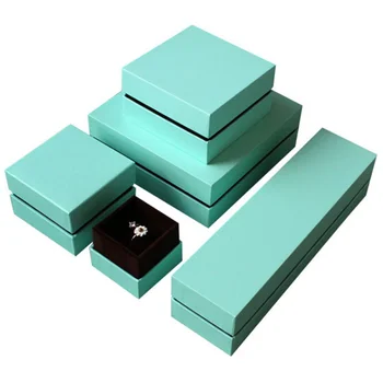 Изработена по поръчка кутия луксозни бижута ваучър за подарък набор от розова хартия опаковка