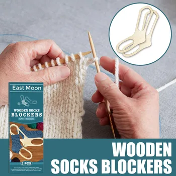 2 бр. Дървени Чорап Блокиращите направи си САМ Коледни Чорапи Плетене Чорап Форми на Блокиране на Инструменти За Плетене, Аксесоари, Подаръци За Любителите на Ръчно изработени