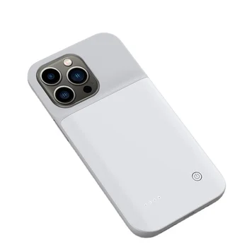Калъф За Зарядно устройство За iPhone 13 Pro Max калъф акумулаторна батерия Силиконов кабел за зареждане Захранване За iPhone 13 Mini калъф с батерия