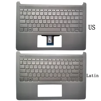 Новата американска/латинска Клавиатура За HP Pavilion 14-DQ 14Т-DR 14Z-FQ TPN-Q221 EA0PA003010 С Поставка за ръце на Горния Капак, Калъф